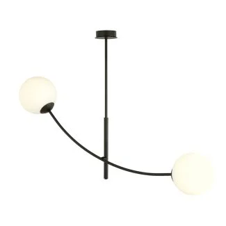 EMIBIG 1102/2 LAMPA SUFITOWA HUNTER 2 BLACK/OPAL