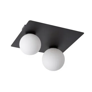 SIGMA 33276 ARGON 2 prostokąt czarny plafon