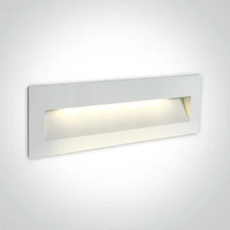 ONE LIGHT 68068C/W/W Lapas 2 biały wpust ścienny LED 3000K 6W IP65