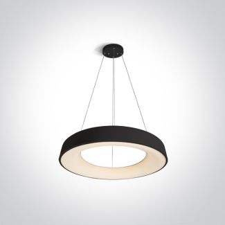 ONE LIGHT 62180NB/B/W Kapsala czarna lampa wisząca LED 3000K 80W