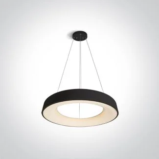 ONE LIGHT 62180NB/B/W Kapsala czarna lampa wisząca LED 3000K 80W