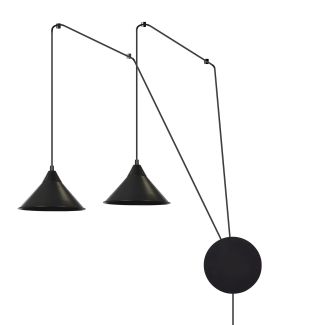 EMIBIG 160/2 ABRAMO 2 BLACK LAMPA WISZĄCA