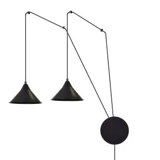 EMIBIG 160/2 ABRAMO 2 BLACK LAMPA WISZĄCA
