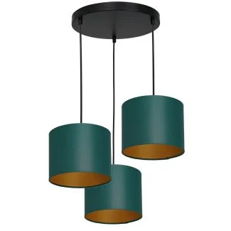 LUMINEX 3551 oprawa sufitowa Arden żyrandol czarny zielony złoty