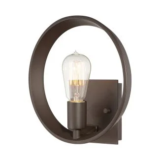 ELSTEAD Theater Row QZ-THEATER-ROW1WT 1 Light Wall Light - Western Bronze