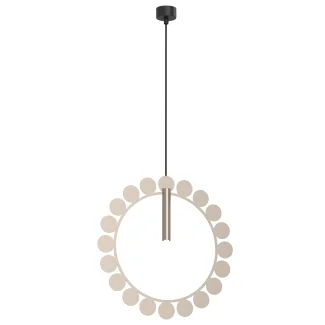 ANTIGO Lampa wisząca no. O - Platyna mat (420 mm) 5061