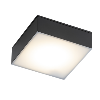 ANTIGO Plafon Tottori IL - Czarny IP44 (100x100 mm) 4000K 8577