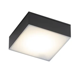 ANTIGO Plafon Tottori IL - Czarny IP44 (100x100 mm) 4000K 8577