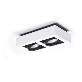 AZZARDO AZ4439 NIKEA 2 ES111 WH/BK TECHNICAL EXPOSED DOWNLIGHT WHITE / BLACK