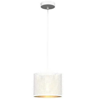 LUMINEX 5264 oprawa sufitowa Loft shade żyrandol biały złoty