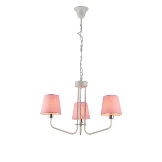 CANDELLUX 50203097 LAMPA WISZĄCA YORK 3 BIAŁY RÓŻOWY