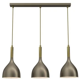 LUMINEX 4003 żyrandol line bar 600 mm Noak titanium gold/shiny gold 3xE27