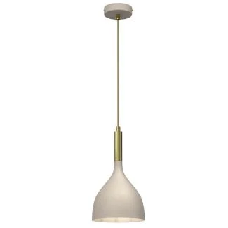 LUMINEX 4005 żyrandol Noak beige/shiny gold 1xE27