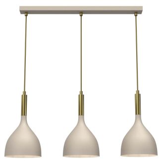 LUMINEX 4006 żyrandol line bar 600 mm Noak beige/shiny gold 3xE27