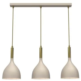 LUMINEX 4006 żyrandol line bar 600 mm Noak beige/shiny gold 3xE27