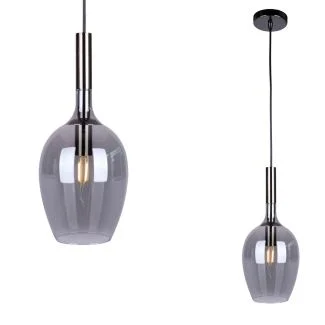 MILAGRO ML8813 Lampa wisząca LUGANO SMOKED 1xE14