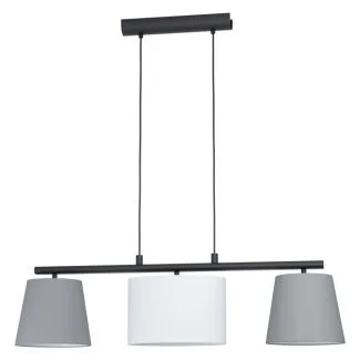 EGLO 98587 LAMPA ALMEIDA 1 OPRAWA WISZĄCA HL/3 SCHWARZ/GRAU/WEISS ALMEIDA 1