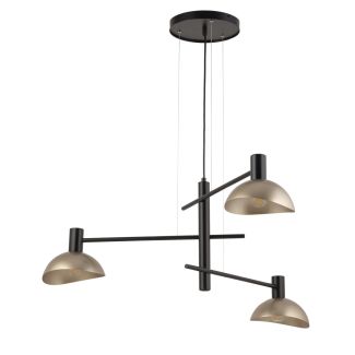 SIGMA 40567 ARTIS 3 lampa wisząca czarny/złoty