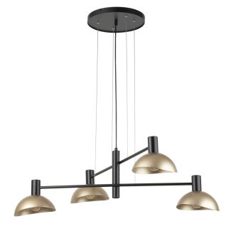 SIGMA 40568 ARTIS 4 lampa wisząca czarny/złoty