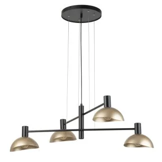SIGMA 40568 ARTIS 4 lampa wisząca czarny/złoty