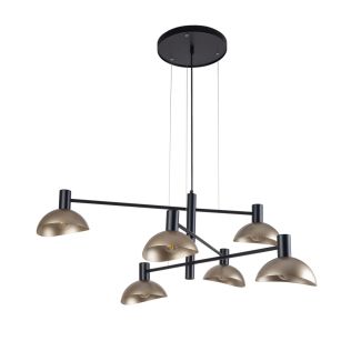 SIGMA 40569 ARTIS 6 lampa wisząca czarny/złoty