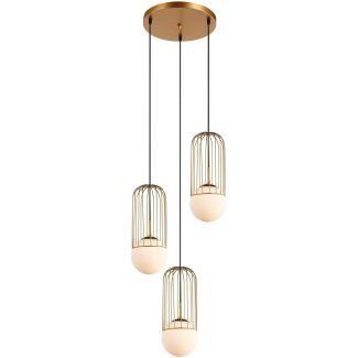 ITALUX Matty MDM-3939/3 GD lampa wisząca