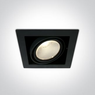 ONE LIGHT 51130/B/W Piges czarny wpuszczany downlight COB LED 3000K 30W