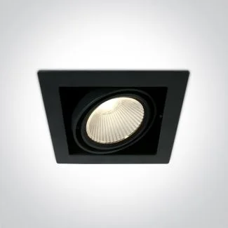 ONE LIGHT 51130/B/W Piges czarny wpuszczany downlight COB LED 3000K 30W