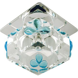 CANDELLUX 2217720 SK-49 CH/WH+BLU G4 OPR.STROP.STAŁA KRYSZTAŁ 20W G4 KOSTKA+BŁĘKITNE ŁEZKI