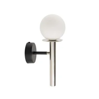 SIGMA 40767 DAISY 1 kinkiet srebrny/biały