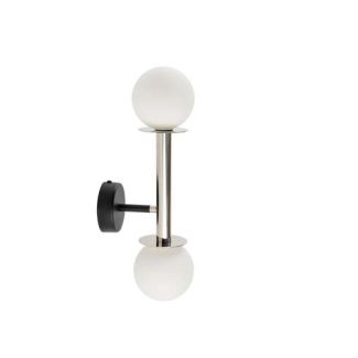 SIGMA 40768 DAISY 2 kinkiet srebrny/biały