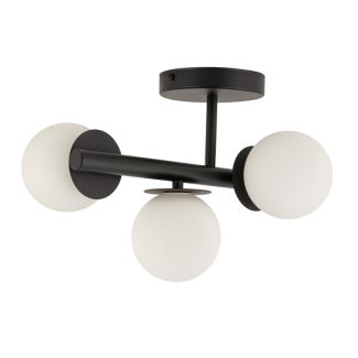 SIGMA 40790 AVOLA plafon 3 kulki czarne/białe