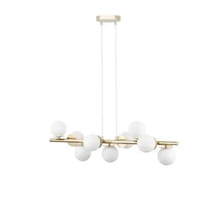 SIGMA 40797 AVOLA lampa wisząca 9 złoty/biały