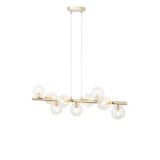 SIGMA 40801 AVOLA lampa wisząca 9 złoty/transparentny