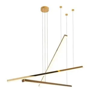 MAXLIGHT P0426D LAMPA WISZĄCA TRIO 3 ZŁOTA ŚCIEMNIALNA