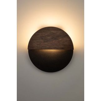 SIGMA 40860 LUNA kinkiet S czarny/venge