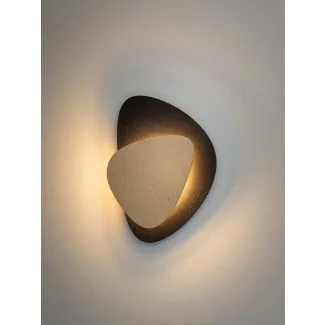 SIGMA 40868 PEDRA kinkiet czarny/dąb