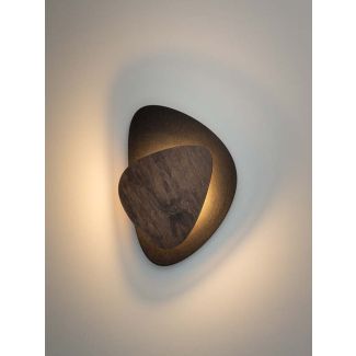 SIGMA 40869 PEDRA kinkiet czarny/brąz