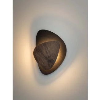 SIGMA 40869 PEDRA kinkiet czarny/brąz