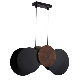 SIGMA 40892 TOLA lampa wisząca czarny/brąz/orzech