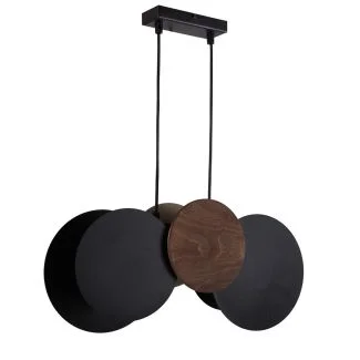 SIGMA 40892 TOLA lampa wisząca czarny/brąz/orzech