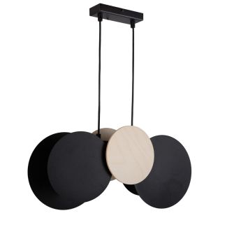 SIGMA 40895 TOLA lampa wisząca czarny/brzoza