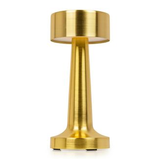 King Home LEE.GOLD Lampa biurkowa LEE złota - wbudowana bateria, LED