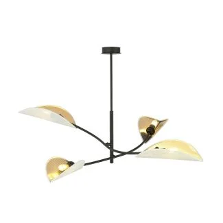 EMIBIG 1107/4 LAMPA SUFITOWA LOTUS 4 WHITE/GOLD