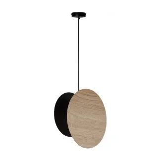 SIGMA 41091 TOLA lampa wisząca czarny/dąb