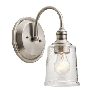 ELSTEAD Waverly KL-WAVERLY1-CLP 1 Light Wall Light - Classic Pewter