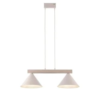 SIGMA 41819 DECO 2 lampa wisząca biały/drewno bielone