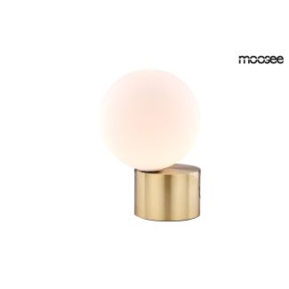Moosee MSE010300141 MOOSEE lampa stołowa PARLA - złota podstawa, biały klosz