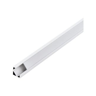 EGLO 98959 ALU-ECKSCHIENE H-18 DIFF. OPAL 2M WEISS   Oświetlenie do wnętrz