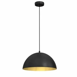 MILAGRO MLP7896 LAMPA WISZĄCA BETA BLACK/GOLD 1XE27 35CM